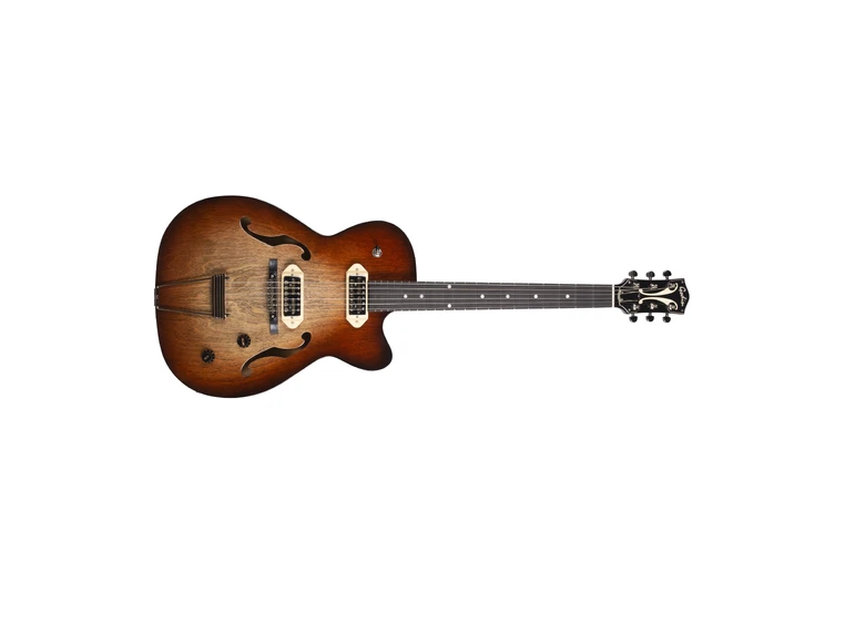 Godin 5th Ave TL Vintage Burst HG Gold Foil Dogear 