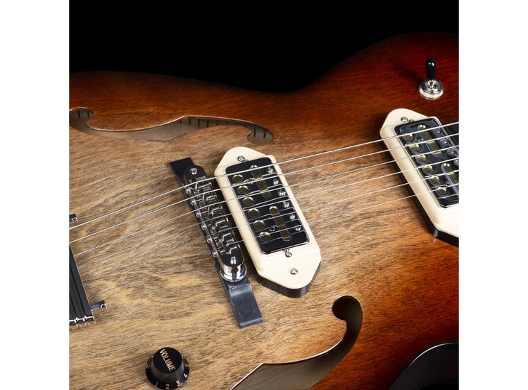 Godin 5th Ave TL Vintage Burst HG Gold Foil Dogear 