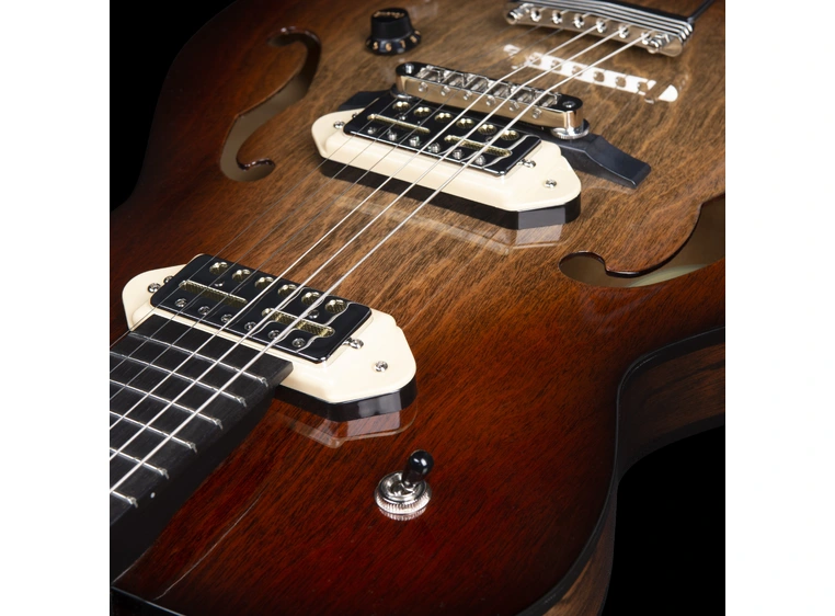 Godin 5th Ave TL Vintage Burst HG Gold Foil Dogear 