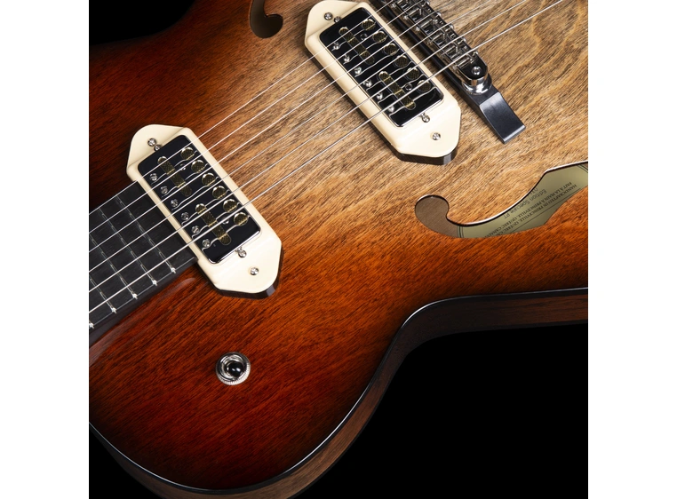 Godin 5th Ave TL Vintage Burst HG Gold Foil Dogear 