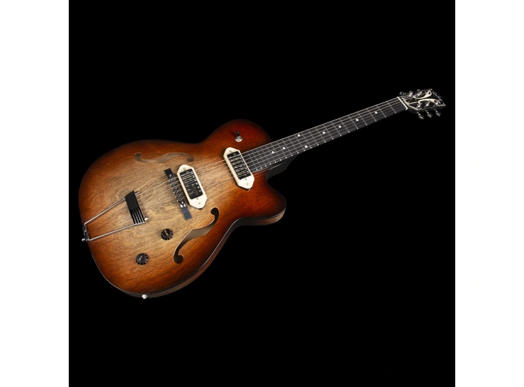 Godin 5th Ave TL Vintage Burst HG Gold Foil Dogear 