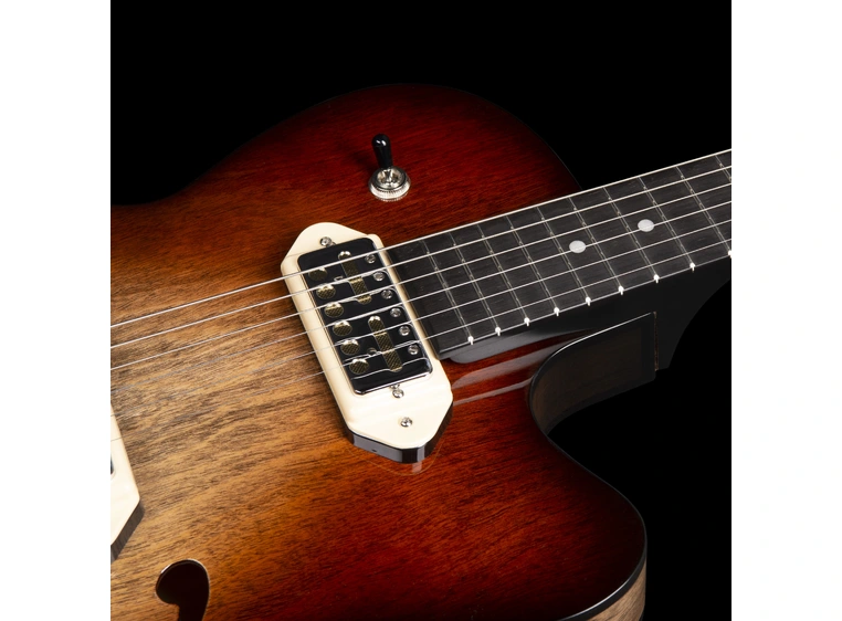 Godin 5th Ave TL Vintage Burst HG Gold Foil Dogear 