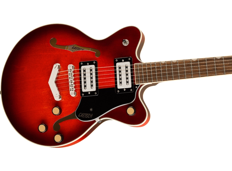 Gretsch G2655 Streamliner Center Block Jr. DC V-Stoptail, LF, Claret Burst 