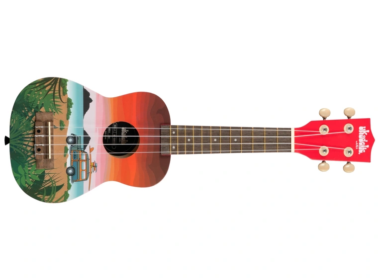 Kala Ukadelic UK-SURFARI Surfari Soprano Ukulele, med bag 