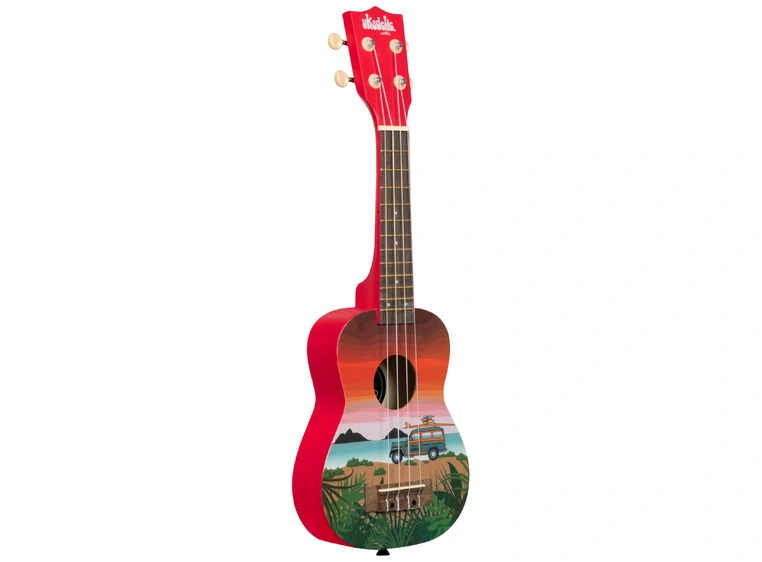 Kala Ukadelic UK-SURFARI Surfari Soprano Ukulele, med bag 