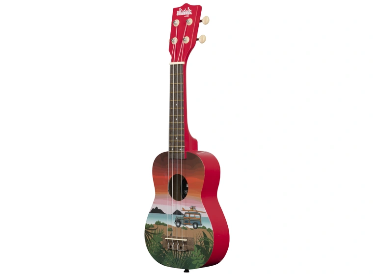 Kala Ukadelic UK-SURFARI Surfari Soprano Ukulele, med bag 