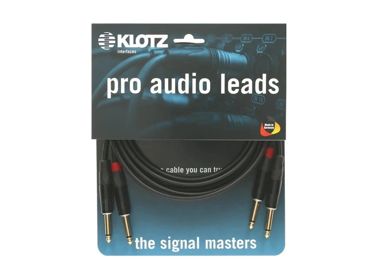 Klotz Pro stereo keyboard cable Jack straight 3 m 