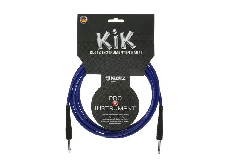 Klotz gitarkabel 6 m blå 