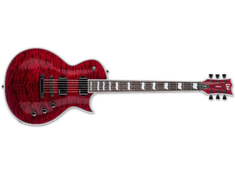 LTD EC-1000 QM See Thru Black Cherry Fluence 