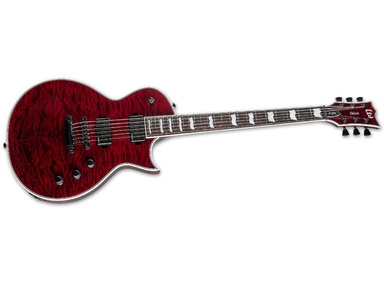 LTD EC-1000 QM See Thru Black Cherry Fluence 