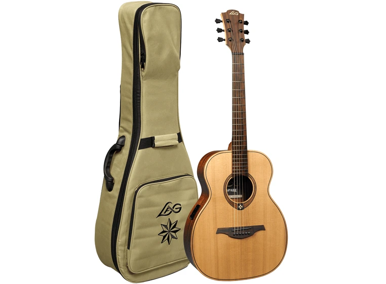 Lag Guitars Escapade Red Cedar Electro 