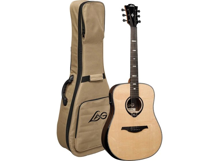 Lag Guitars HV50DE HyVibe 50 Dreadnought Bevel Gloss 