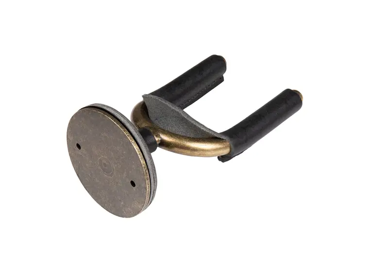 Levy's LVY-FGHNGR-BRBK Guitar Hanger Black Veg-Tan Leather Yoke Wraps 