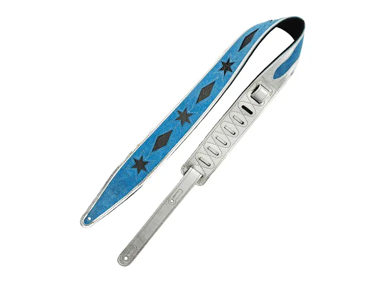 Levy's MJH317-005 Leather Guitar Strap - Adjustable from 48'' to 55'' (122-141cm) 