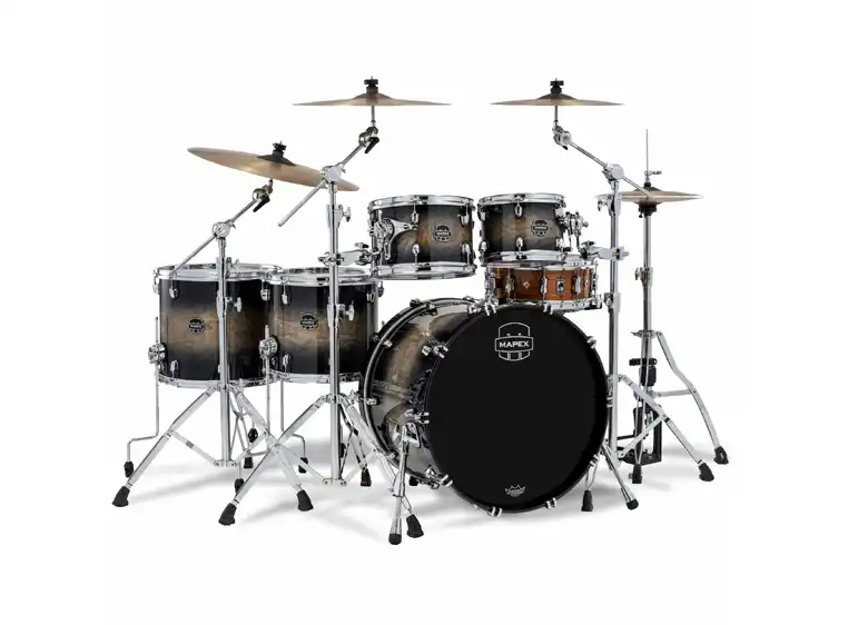 Mapex Saturn VI Series SR628XUZXG Black Ink Burst Shellpack 