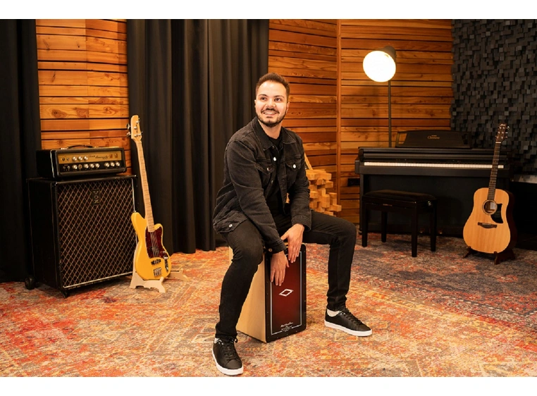 Meinl AETLRF Cajon Artisan Edition Tango line, Red Fade 