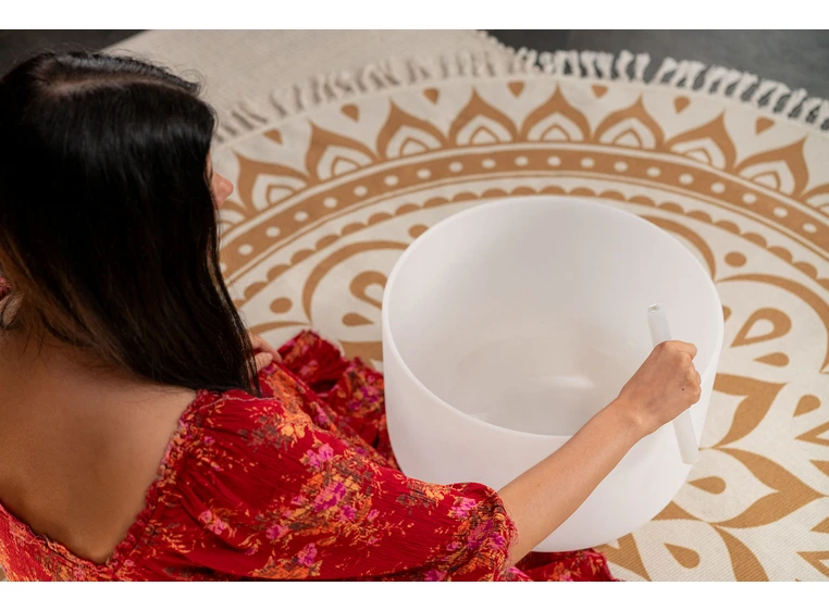 Meinl CSB16F3 Crystal Singing Bowl 16" Note F3, Heart Chakra 