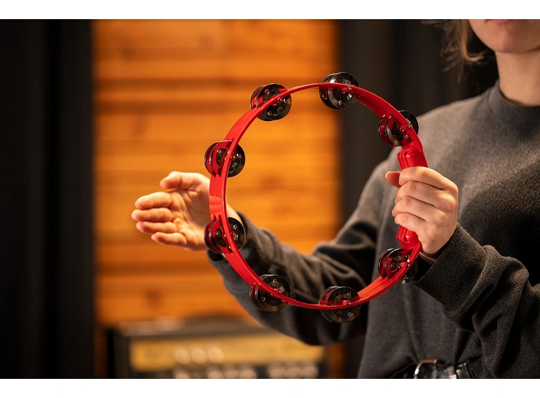 Meinl HTT10R Tour tamburin 10 2 rows, Red 