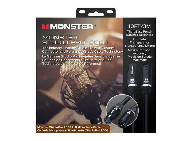 Monster Studio Pro 2000, Mic 10 ft. XLR (600573) 
