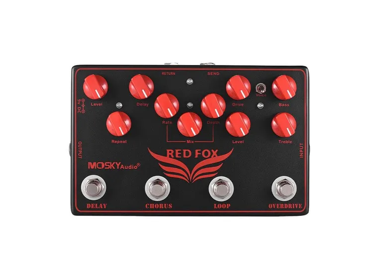 Mosky Red Fox effektpedal for gitar 