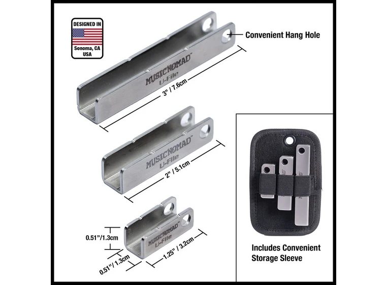 MusicNomad MN813 Fret leveler set 