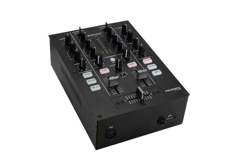 Omnitronic PM-202FX 2-kanals DJ Mixer Med Filter, FX og Bluetooth 