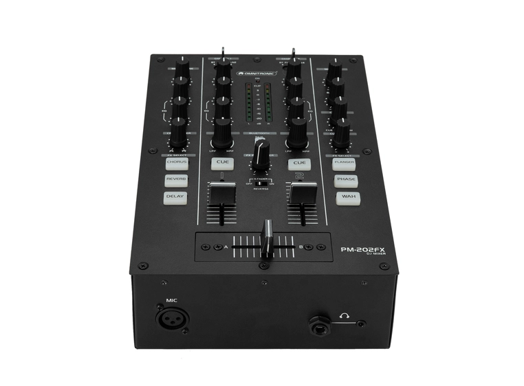 Omnitronic PM-202FX 2-kanals DJ Mixer Med Filter, FX og Bluetooth 