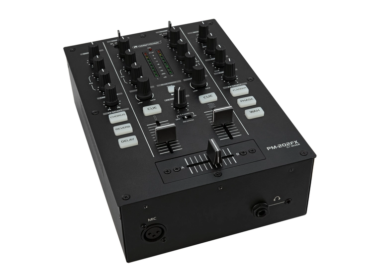 Omnitronic PM-202FX 2-kanals DJ Mixer Med Filter, FX og Bluetooth 