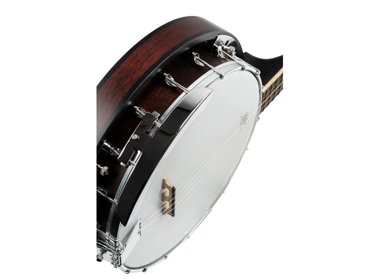 Ortega OBJ150-WB Americana Series Banjo Armrest, Whiskey burst, 18 brackets 