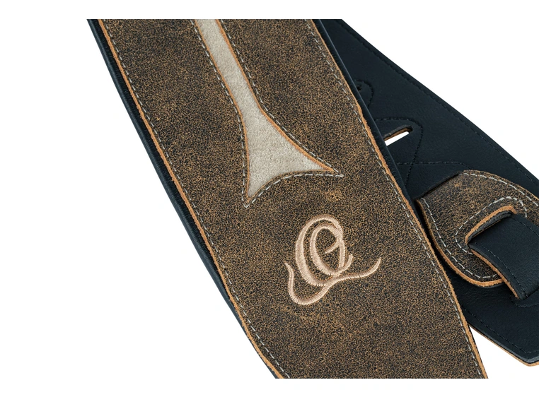 Ortega OSBS-3 Bass Leather Strap Desert stone 