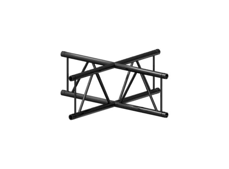 PROLYTE X30L-C016U Stige hjørne 4-Veis Kryss, Sort, Ø51x2mm, Stående 