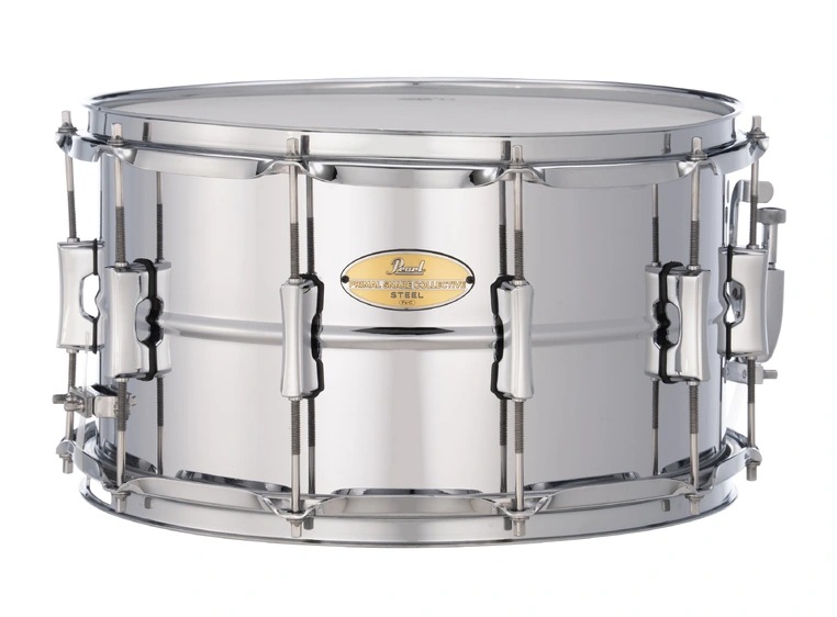 Pearl 14"x8" Steel Shell Snare Drum PSC1480S Mirror Chrome 