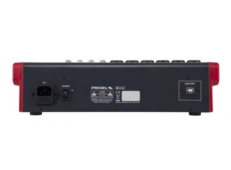 Proel MQ12USB analog mikser 12-kanaler, FX og USB