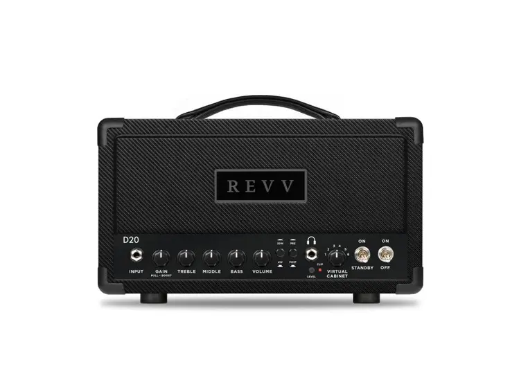Revv D20 20/4-Watt Tube Headshell Black Carbon 
