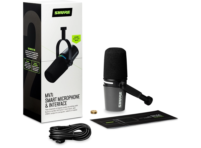 Shure MV7i Smart Mic + Interface 