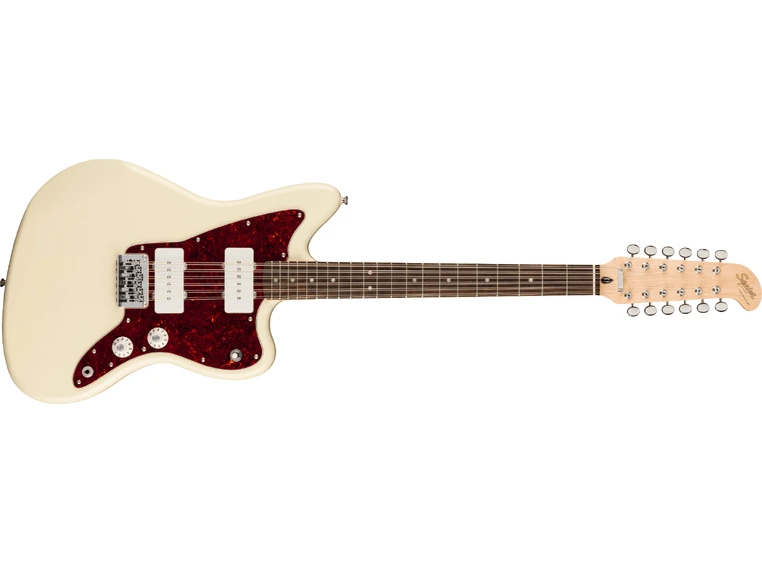 Squier Paranormal Jazzmaster XII Olympic White, Laurel Fingerboard 