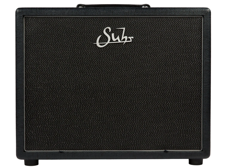 Suhr 1x12 Gitarkabinett Graphite, Black/Silver Grill. Vintage 30 
