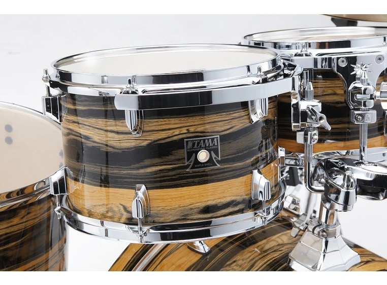 Tama CK52KRS-NET Superstar Classic MA 5pc. Shell-kit, Natural Ebony Tiger Wrap 