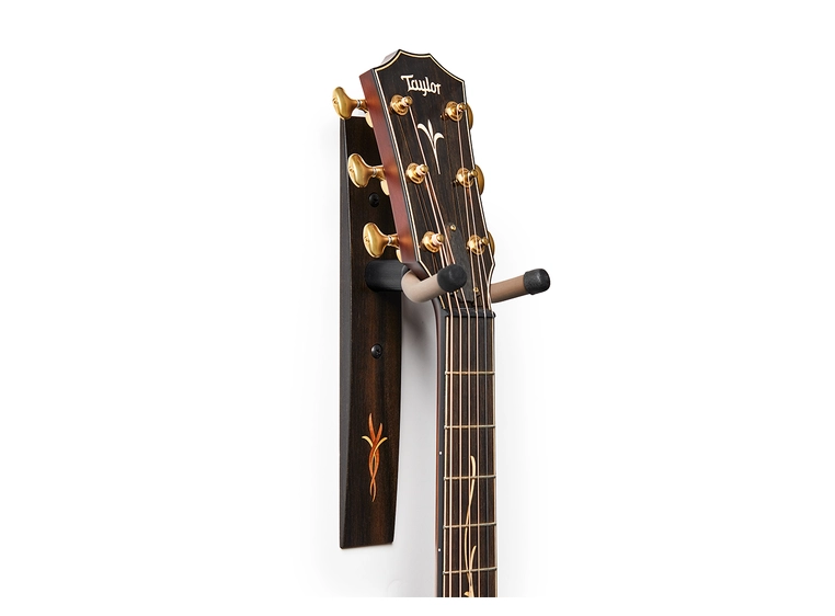 Taylor Guitar Hanger, Ebony Bouquet Myrtlewood/Boxwood Inlay 