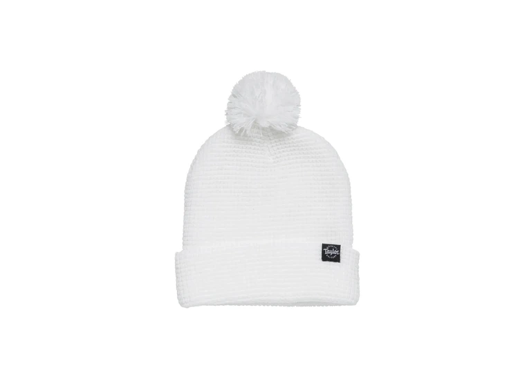 Taylor Pom-Pom Beanie, White 