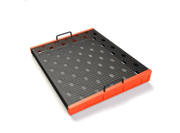 Temple Audio Design TRIO Pedalbrett (42 x 53 cm) - Temple Red 