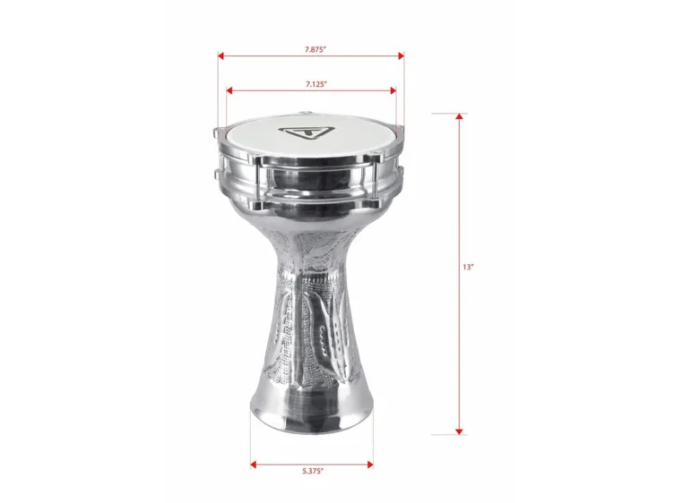Tycoon Hand Hammered Aluminum Darbuka 