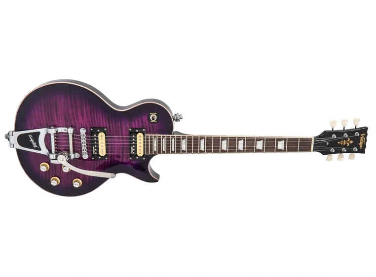 Vintage V100 Purple Flamed Maple Bigsby 