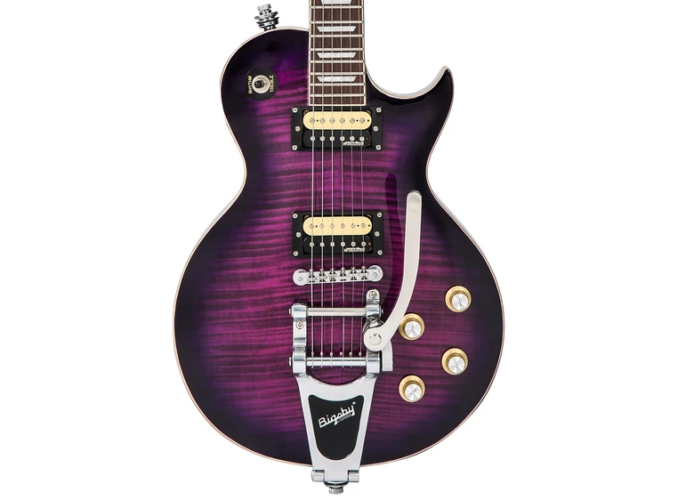 Vintage V100 Purple Flamed Maple Bigsby 