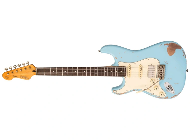 Vintage V6 HSS Icon Laguna Blue Lefthand 