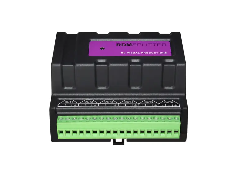 Visual Productions RDM Splitter DIN Rail DMX/RDM splitter/booster, term. 