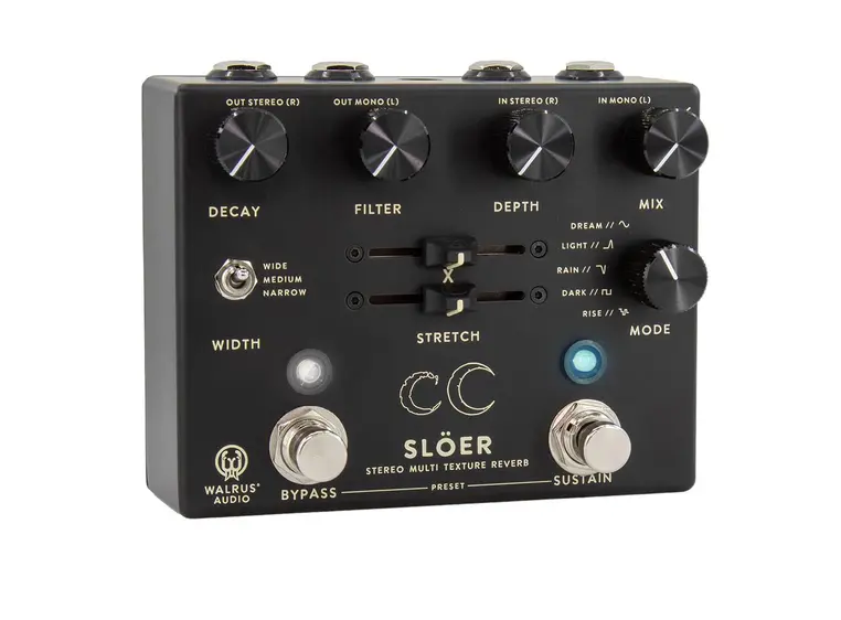 Walrus Audio Slöer Black Stereo Ambient Reverb Black 