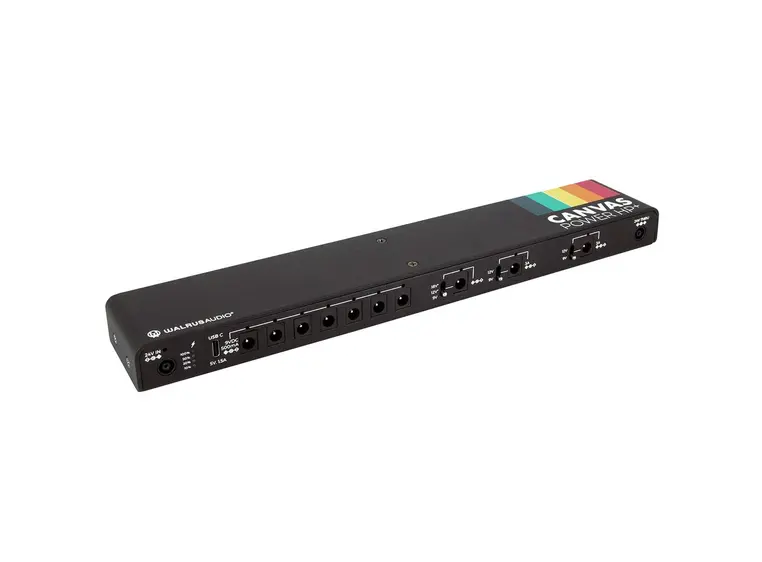 Walrus Canvas: Power HP Plus 3x3A,7x500mA output pedalboard PSU 