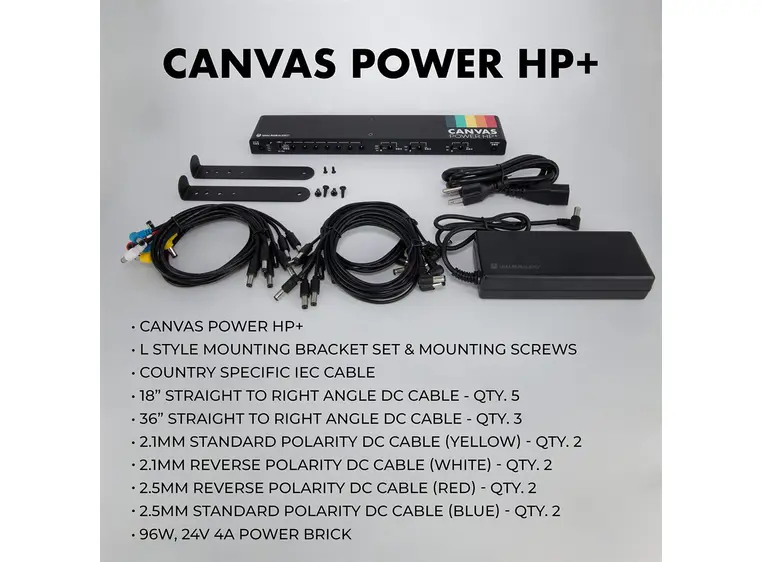 Walrus Canvas: Power HP Plus 3x3A,7x500mA output pedalboard PSU 