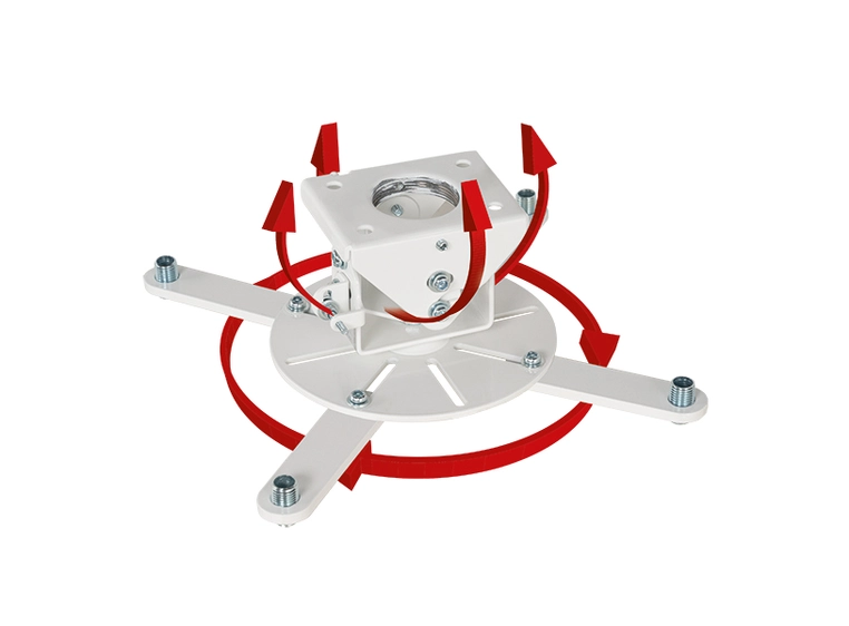 B-Tech BT899XL/W Extra-Large Projector Ceiling Mount, White 